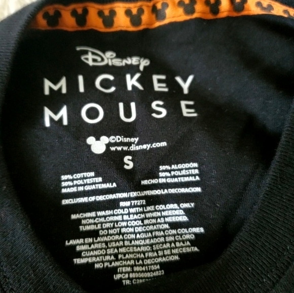 Disney Mickey Mouse LIMITED EDITION Glow In The Dark Halloween T-Shirt SMALL NWT - Picture 8 of 9